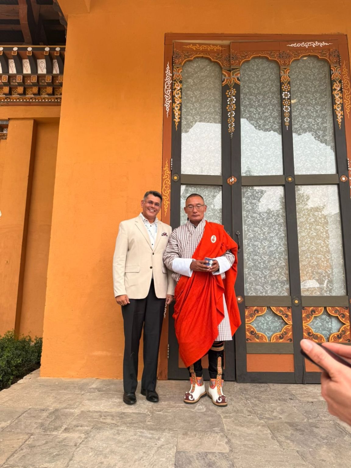 JP Bros director with the Prime Minister of Bhutan